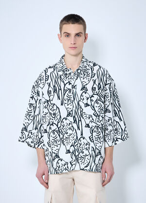 Walter Van Beirendonck La Chemise Aloe Shirt Light Blue wlt0160006