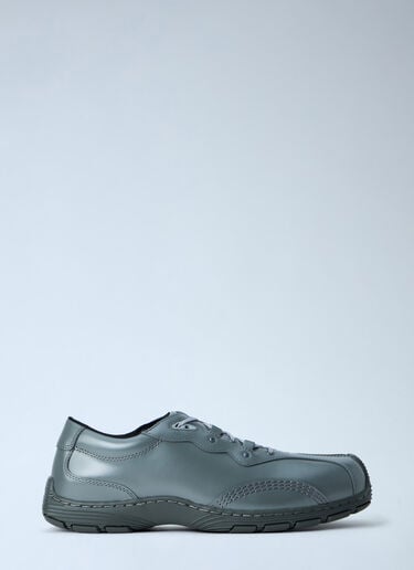 Dr. Martens Aurix 5i Gunmetal Satin Finish Leather Lace Ups Grey drm0365004