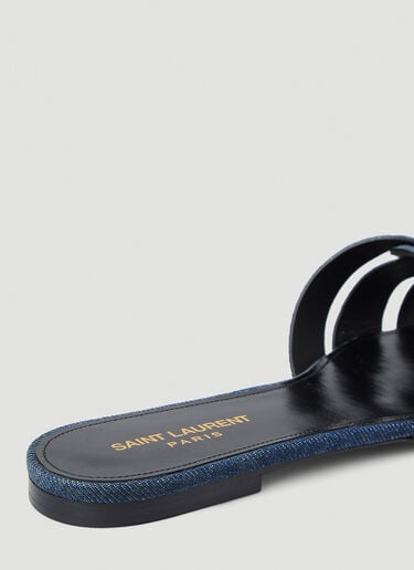Tribute Denim Sandals Saint Laurent Tribute Denim Sandals Blue sla0247073