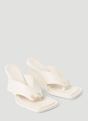 Paris Georgia Dune Wedges White pag0253007