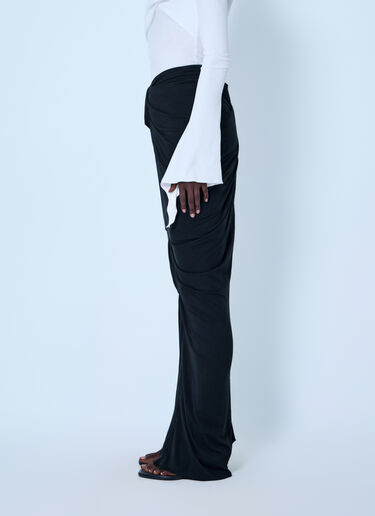 LN-CC® - Entire Studios: Drape Long Skirt - Black Entire Studios Drape Long Skirt Black ent0266015