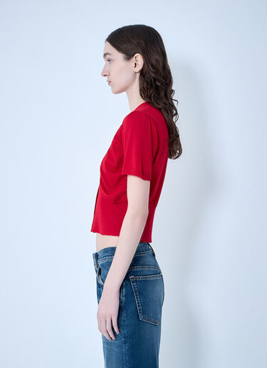 Vivienne Westwood Pamela Ruched Cardigan Red vvw0263013