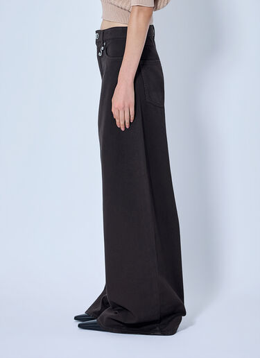 LN-CC® - Sportmax: Wide-Leg Trousers - Brown Sportmax Wide-Leg Trousers Brown spx0265034