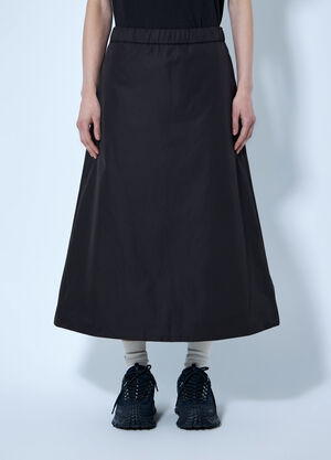 Moncler RE/ICONS Reversible Wool Twill Padded Midi Skirt Black mon0266060