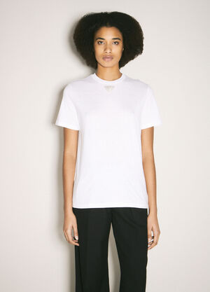 Balenciaga Embroidered Triangle T-Shirt Grey bal0260012