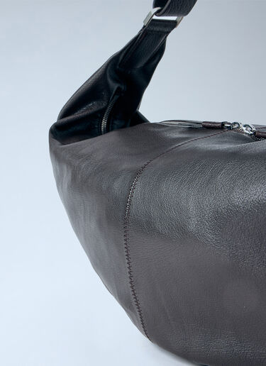 LN-CC® - Lemaire: Large Quiver Clip Shoulder Bag - Dark Brown Lemaire Large Quiver Clip Shoulder Bag Dark Brown lem0166031