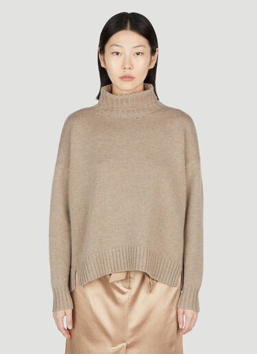 Max Mara Gianna Turtleneck Sweater Beige max0254073