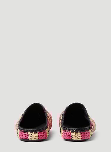 Marni x No Vacancy Fussbet Sabot Raffia Mules Pink mvy0253014