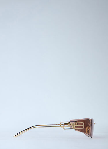 Balenciaga Gossip Rimless Logo Sunglasses Pink bal0263053