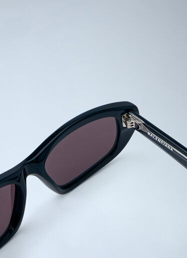 LN-CC® - Balenciaga: Rectangular Sunglasses - Black Balenciaga Rectangular Sunglasses Black bal0165032