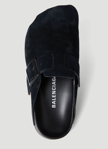 Suede Sunday Mules Balenciaga Suede Sunday Mules Black bal0255037