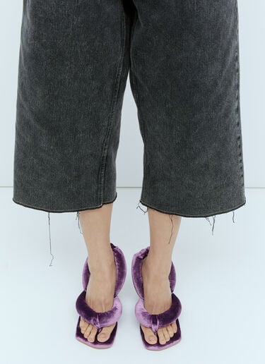 Yume Yume Love Heel Velvet Sandals Purple yum0254001