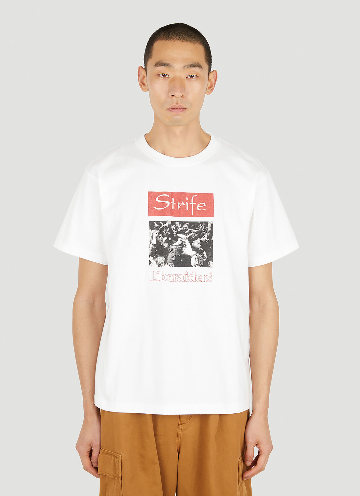 Liberaiders Strife Tour Photo T-shirt Male White