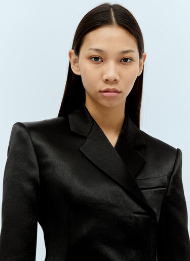 Sportmax Tailored Satin Blazer Black spx0256021