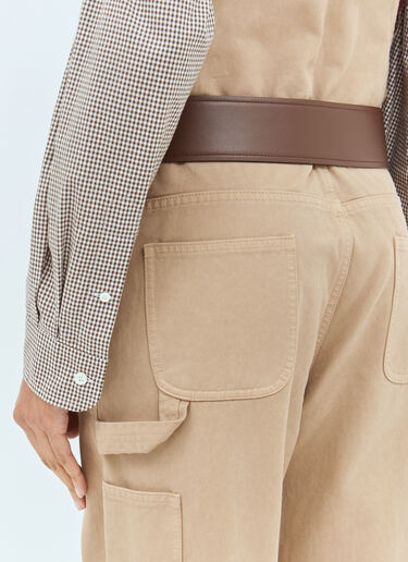 Miu Miu Leather Belt Brown miu0258058