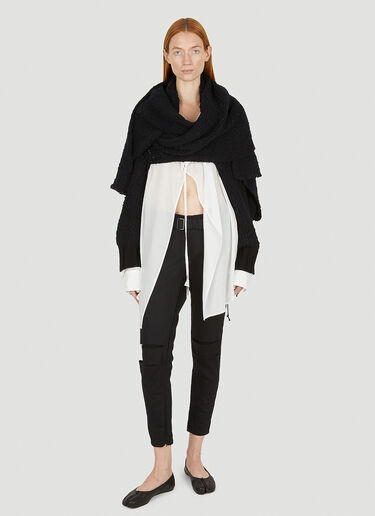 Yohji Yamamoto 사이드 스트링 팬츠 블랙 yoy0250002
