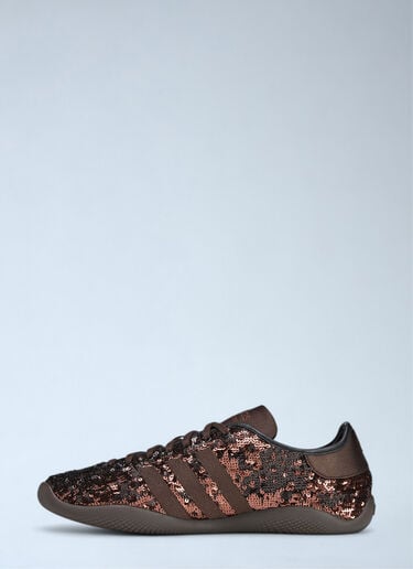 Sequin Karintha Low Satin Sneakers adidas by Wales Bonner Sequin Karintha Low Satin Sneakers Brown awb0163005