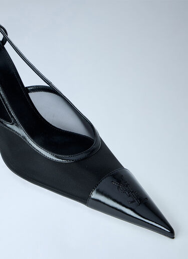 LN-CC® - Saint Laurent: Renée Slingback Pumps - Black Saint Laurent Renée Slingback Pumps Black sla0264027