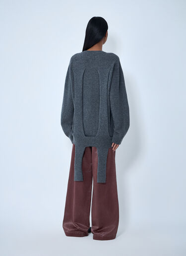 Issey Miyake Oversized Knit Sweater Black ism0263004