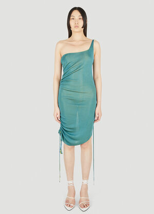 Isa Boulder Reversible Skin Asymmetric Dress Light Green isa0247007