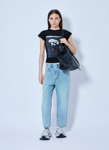 LN-CC® - Balenciaga: Straight-Leg Denim Jeans - Light Blue Balenciaga Straight-Leg Denim Jeans Light Blue bal0265009