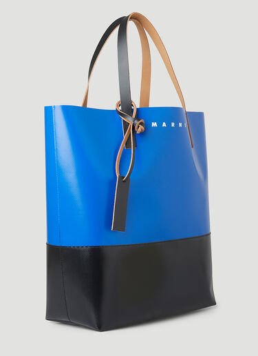 Marni Tribeca Shopping Tote Bag Blue mni0149037