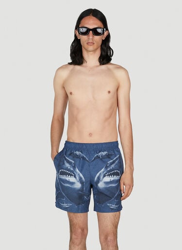 Burberry Shark Print Swim Shorts Blue bur0152041