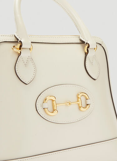 Gucci 1955 Horsebit Small Top Handle Bag White guc0240036