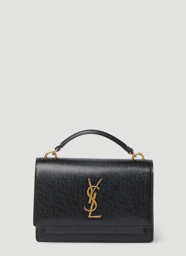 Saint Laurent サンセット サッチェル ハンドバッグ ブラック sla0251067