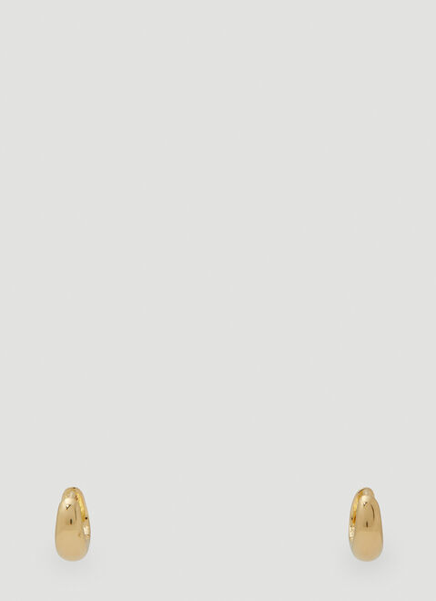 Tom Wood Ice Huggie Earrings Gold tmw0353020