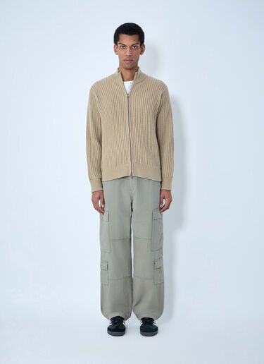 Stüssy Military Patch Zip Cardigan Sand sts0162007