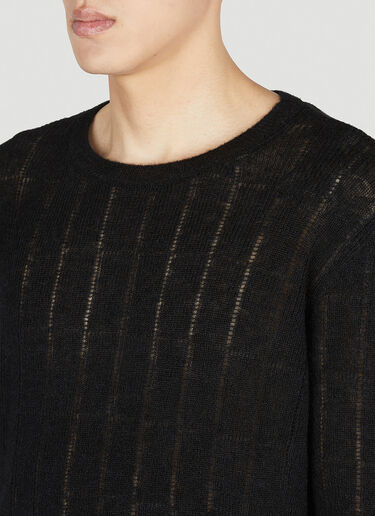 Saint Laurent 镂空针织衫 黑色 sla0151038