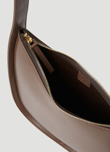 The Row Half Moon Shoulder Bag Brown row0253012