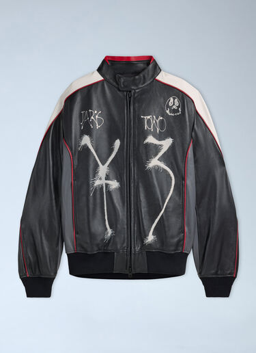 LN-CC® - Y-3 x CHITO: GFX Leather Jacket - Black Y-3 x CHITO GFX Leather Jacket Black yyy0165034
