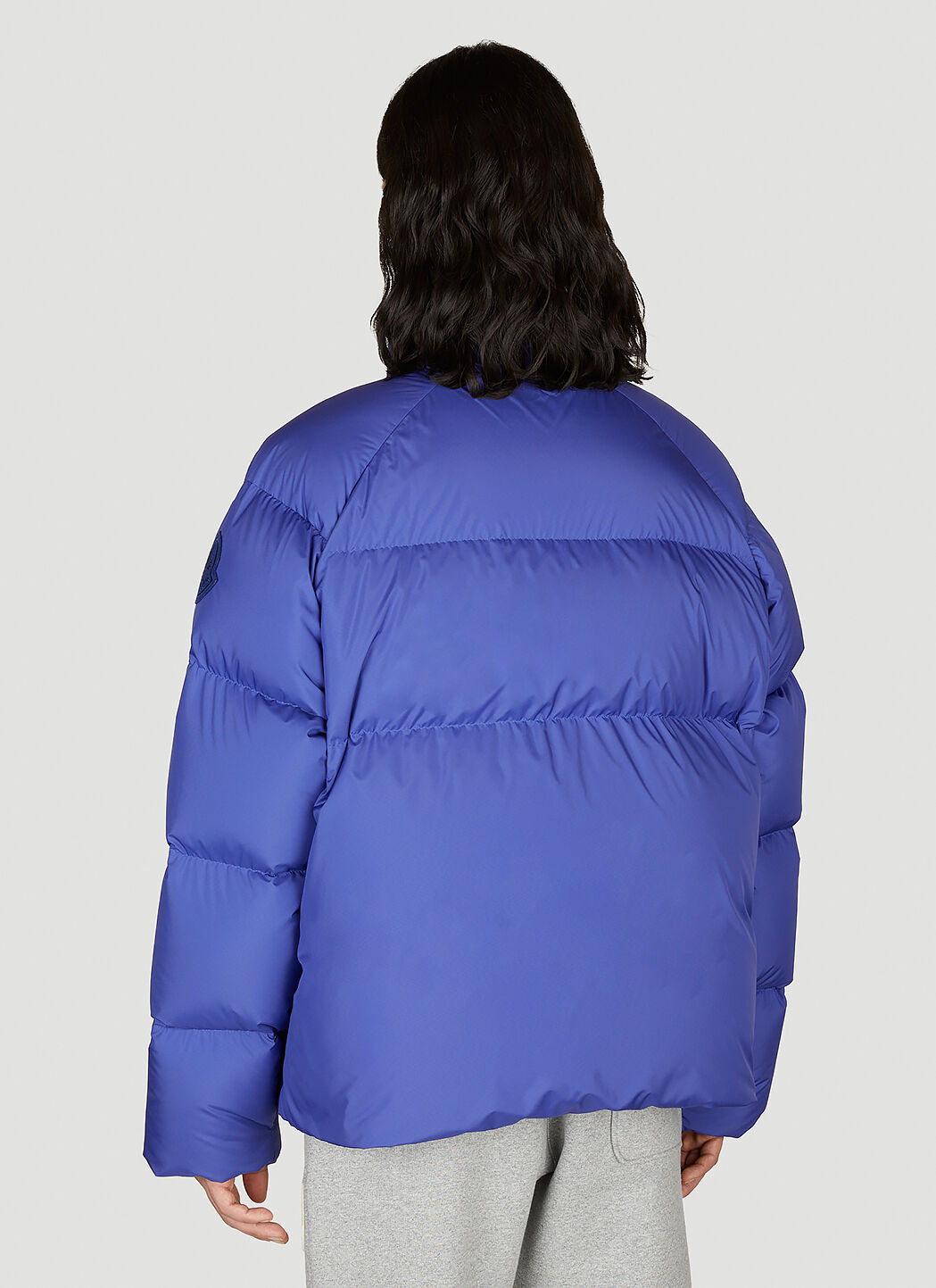 Moncler Men's' Adhil Short Down Jacket in Blue | LN-CC®