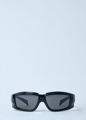 Rick Owens Rectangular Sunglases Black ris0353002