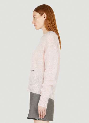 GANNI Fine Knit Sweater Pink gan0248018