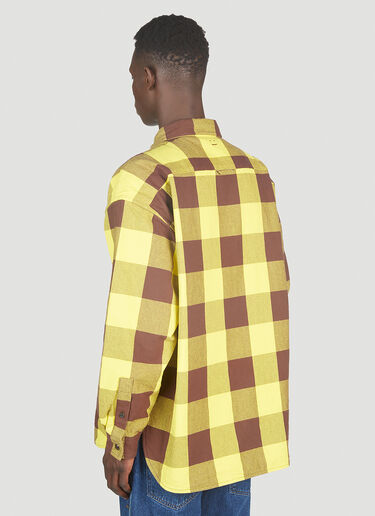 Acne Studios Padded Check Overshirt Yellow acn0151011