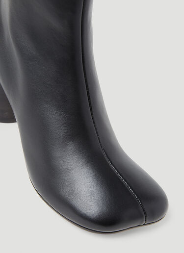 MM6 Maison Margiela 方头及踝靴 黑色 mmm0253026