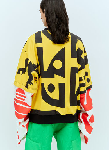 Walter Van Beirendonck Dawleetoo Oversized Sweatshirt Yellow wlt0156013