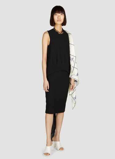 Bottega Veneta Textured Skirt Black bov0252063