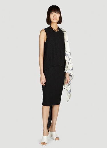 Textured Skirt Bottega Veneta Textured Skirt Black bov0252063