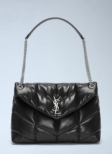 Saint Laurent Medium Puffer Shoulder Bag Black sla0237041