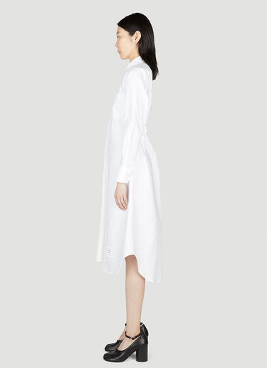 Thom Browne Storm Flap Shirt Dress White thb0251004