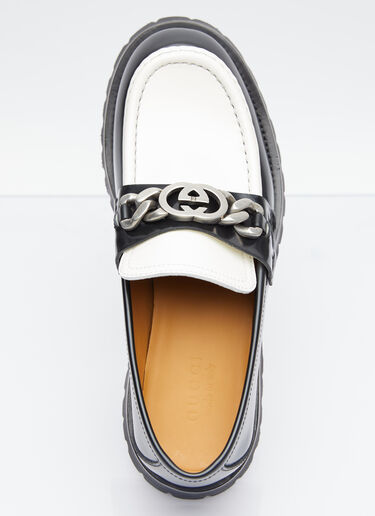 Interlocking G Chain Leather Loafers Gucci Interlocking G Chain Leather Loafers Black guc0153065