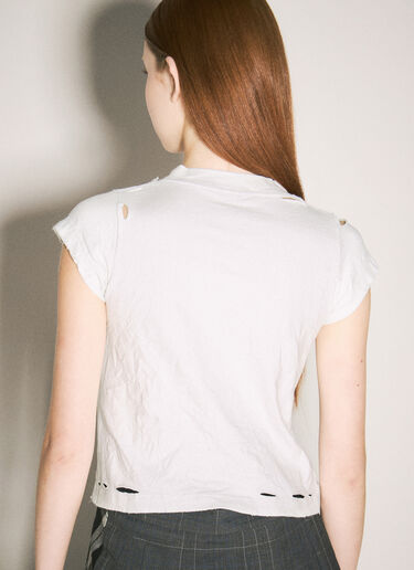 Balenciaga Planet Holiday Shrunk T-Shirt White bal0258009