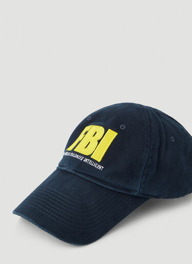 Balenciaga FBI Baseball Cap Blue bal0347006