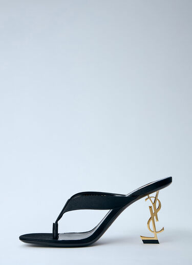 Saint Laurent Opyum Thong Sandals Black sla0263042