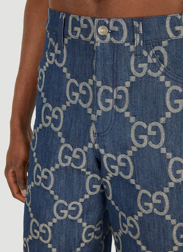 Gucci GG Denim Bermuda Shorts Blue guc0150030