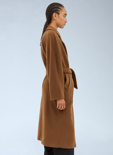 Max Mara Madame 101801 Coat Brown max0257013